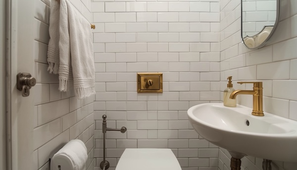Sauberes WC
