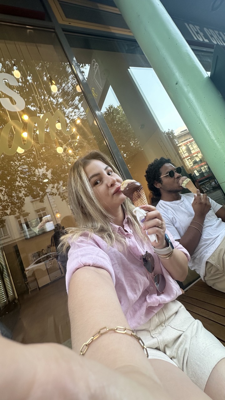 Eis essen in Hamburg